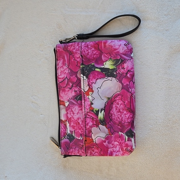 Reed Modern American Luxury Pink Floral 11" x 8" Clutch Purse - Picture 2 of 11